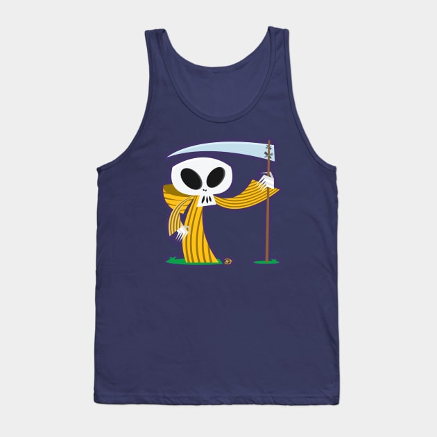 Gold Death Tank Top by dhartist